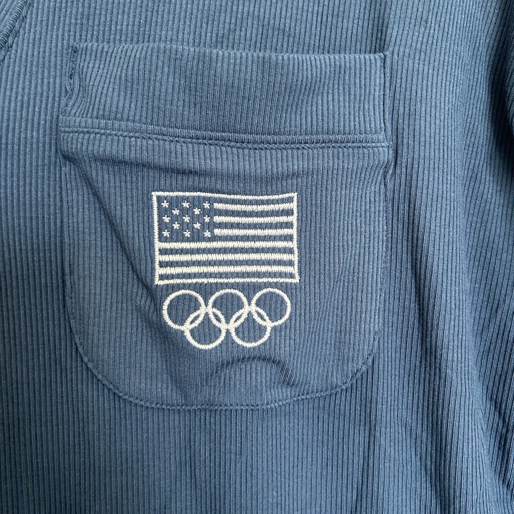 SKIMS Ribbed Blue Robe *missing tie *2 available - Picture 3 of 6